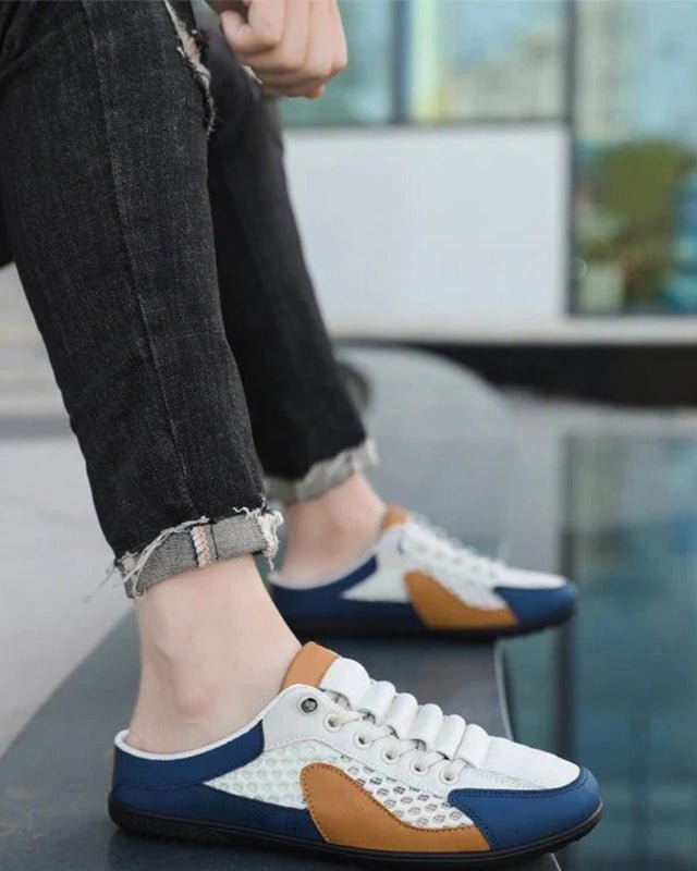 Mules décontractées pour homme style sneakers à enfiler – Idéales pour les vacances et le quotidien
