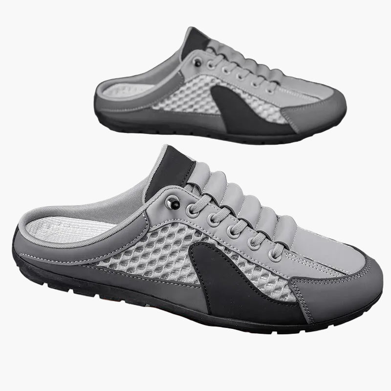 Mules décontractées pour homme style sneakers à enfiler – Idéales pour les vacances et le quotidien