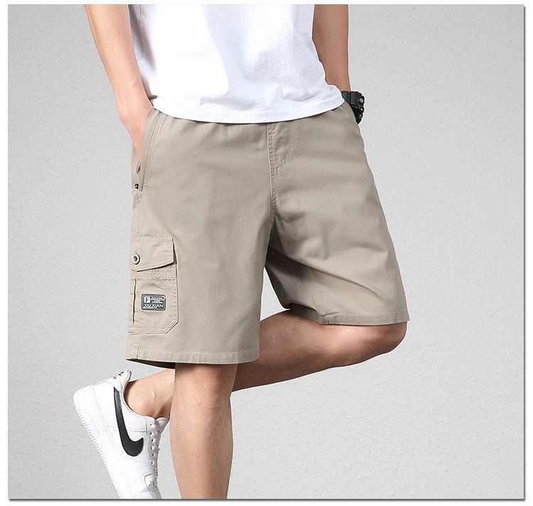 Pantaloncini cargo comodi da uomo con tasche con cerniera – Stile spiaggia e vacanze