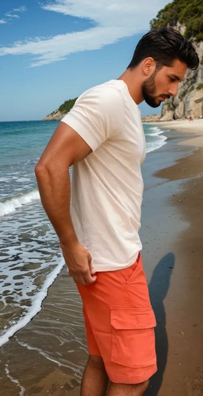 Short cargo décontracté pour homme avec poches multiples – Style urbain et pratique