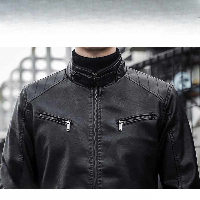 Giubbotto Uomo Stile Biker Urbano Polivalente per Uscite e Quotidiano