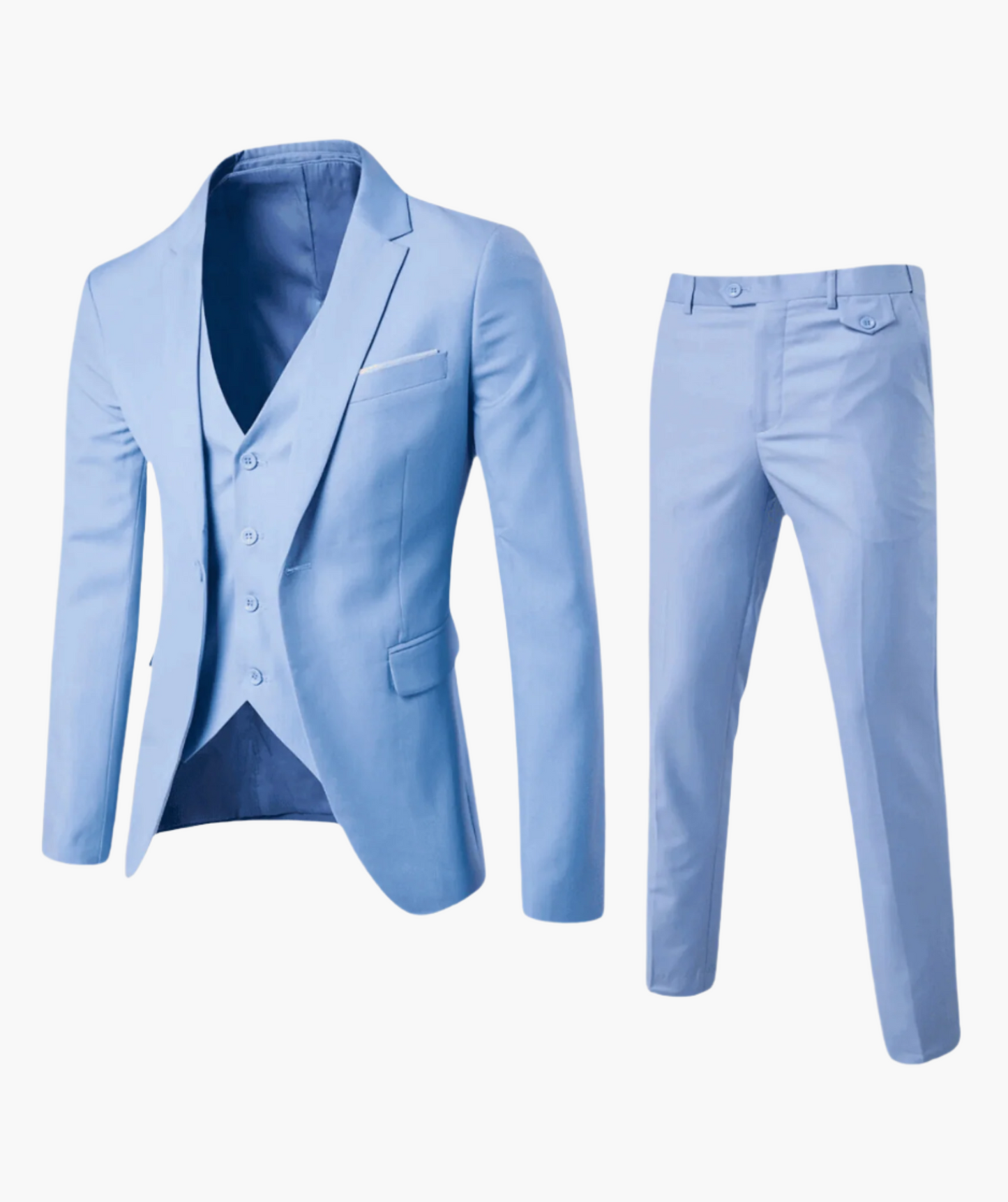 Costume Homme Élégant 2 Pièces – Veste et Pantalon, Style Classique pour Mariage et Affaires