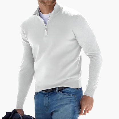 Maglione Uomo Mezza Cerniera Stile Moderno per Look Elegante e Casual