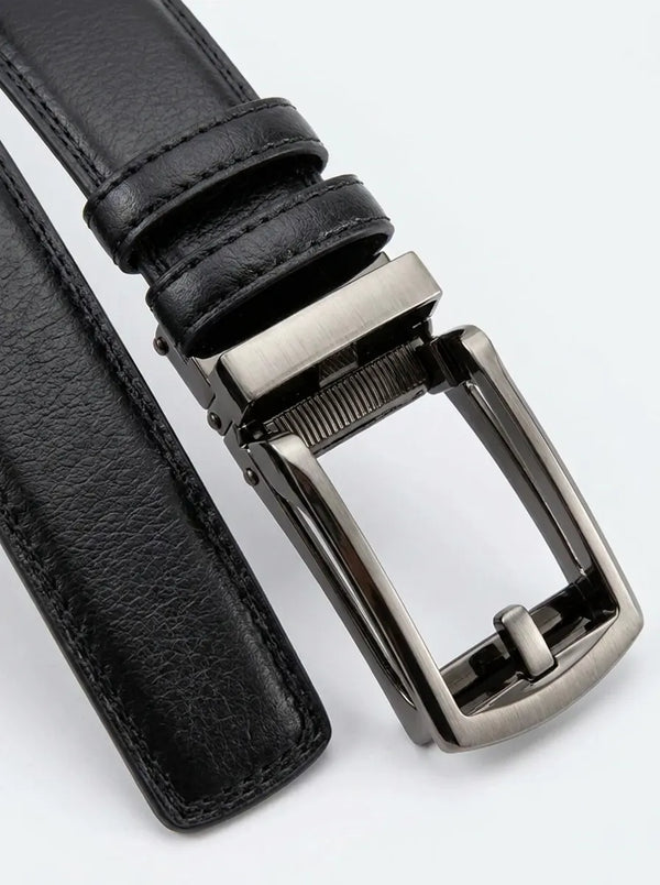 Ceinture Homme à Boucle Automatique en Matière Aspect Cuir