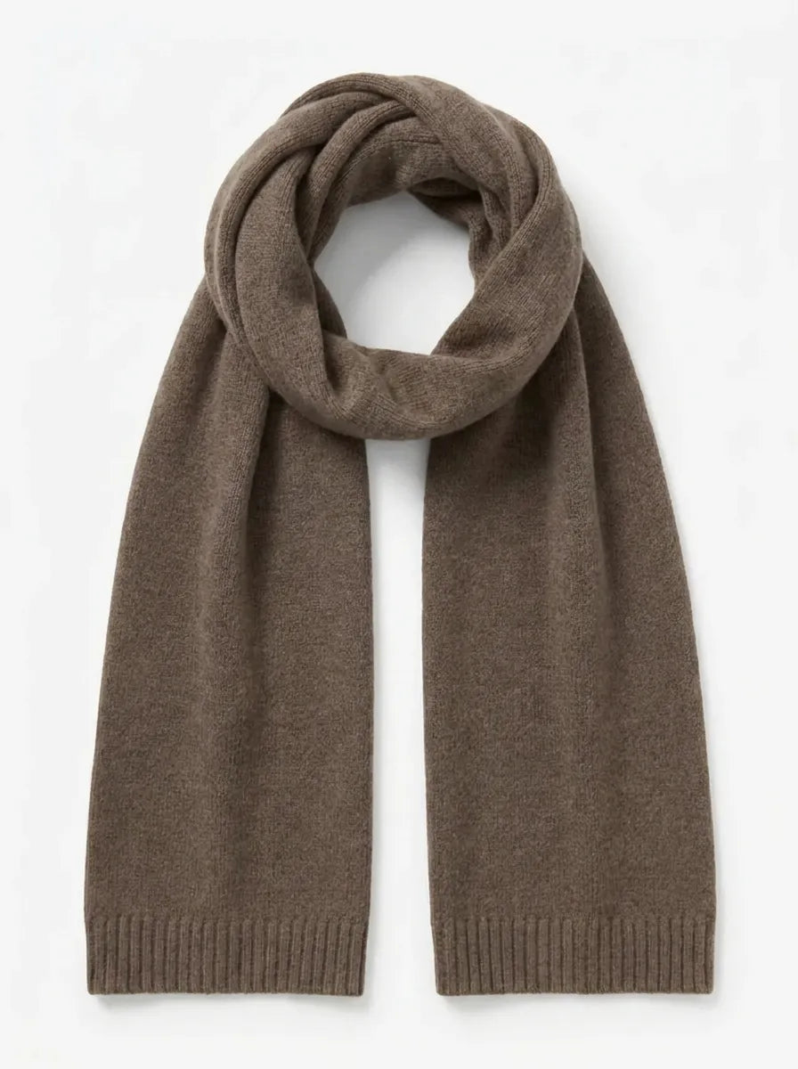 Écharpe Tricotée Chaude Hiver Unisexie Couleur Unie