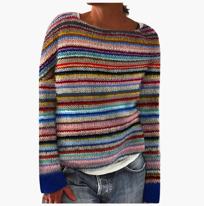 Pull femme style rétro pour automne, élégant et confortable, mode vintage