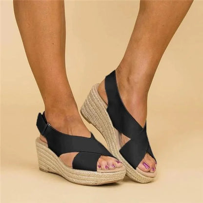 Eleganta ortopediska kilklackssandaler för dam – Modern stil, daglig komfort, perfekt för sommaren