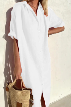Robe Élégante à Manches Courtes