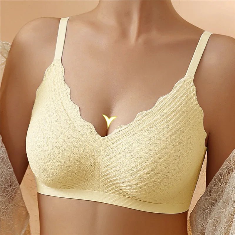 Bep™ - Reggiseno in pizzo senza cuciture e senza ferretto