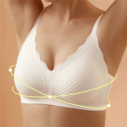 Bep™ - Reggiseno in pizzo senza cuciture e senza ferretto