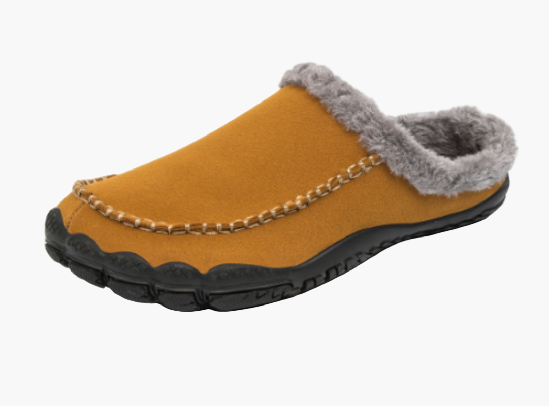 Comfortabele herensloffen mocassin stijl binnen en buiten met antislipzool