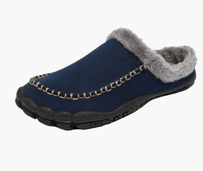 Comfortabele herensloffen mocassin stijl binnen en buiten met antislipzool