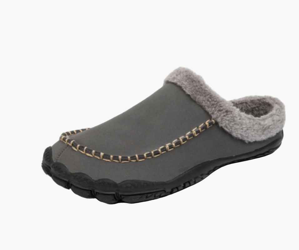 Comfortabele herensloffen mocassin stijl binnen en buiten met antislipzool