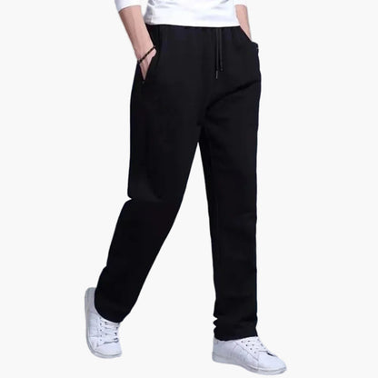 Pantalon de survêtement homme coupe droite confortable style quotidien et sport