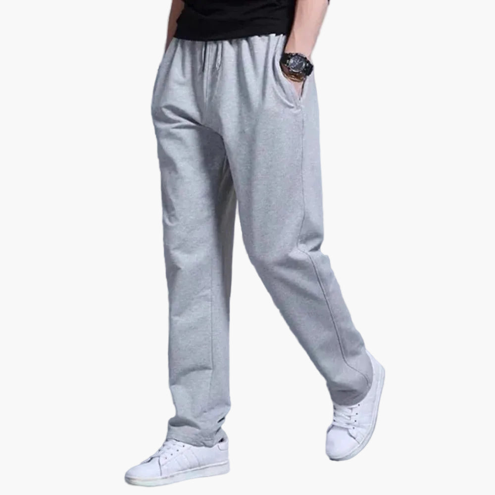 Pantalon de survêtement homme coupe droite confortable style quotidien et sport