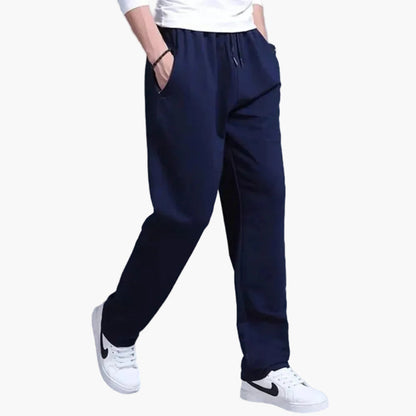 Pantalon de survêtement homme coupe droite confortable style quotidien et sport
