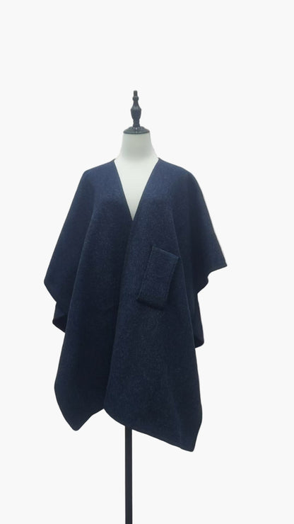 Elegant och mångsidig poncho-scarf för kvinnor i avslappnad stil