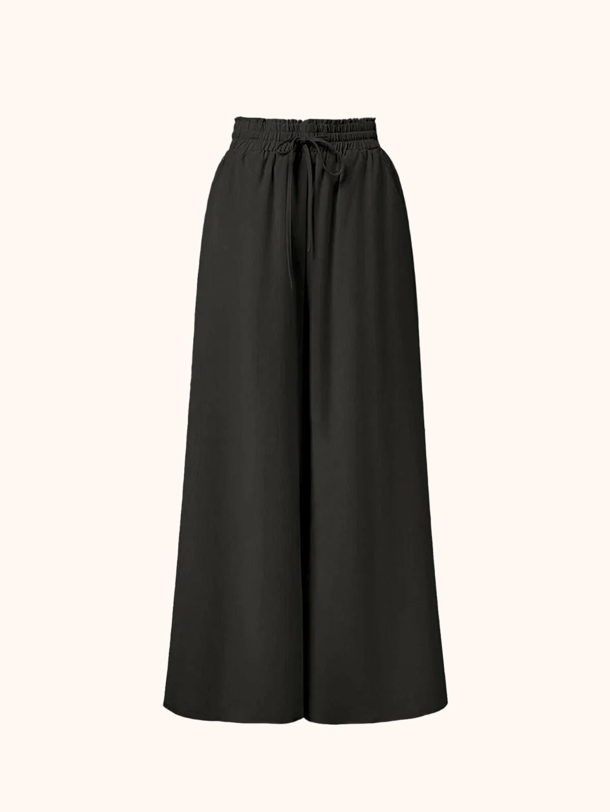 Pantalon Palazzo Large Femme Style Élégant Taille Haute avec Ceinture, Mode Décontractée et Sophistiquée