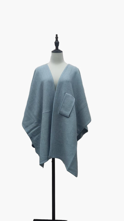Elegant och mångsidig poncho-scarf för kvinnor i avslappnad stil