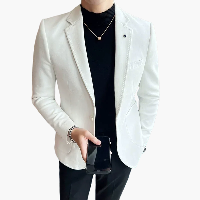 Elegant herrkostymblazer i modern stil för affärer och kvällar