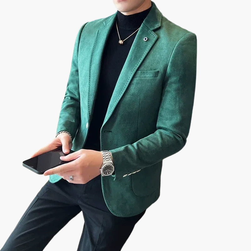 Elegant herrkostymblazer i modern stil för affärer och kvällar