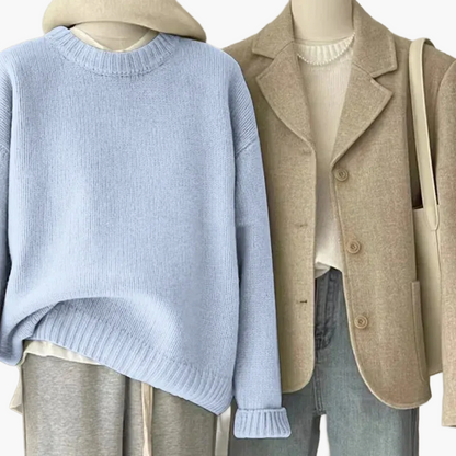 Lös tröja för kvinnor i koreansk stil – avslappnad och elegant vardagslook