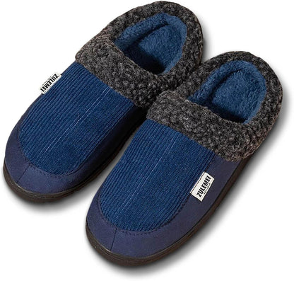 Chaussons rembourrés côtelés doublés doux pour intérieur Confortables