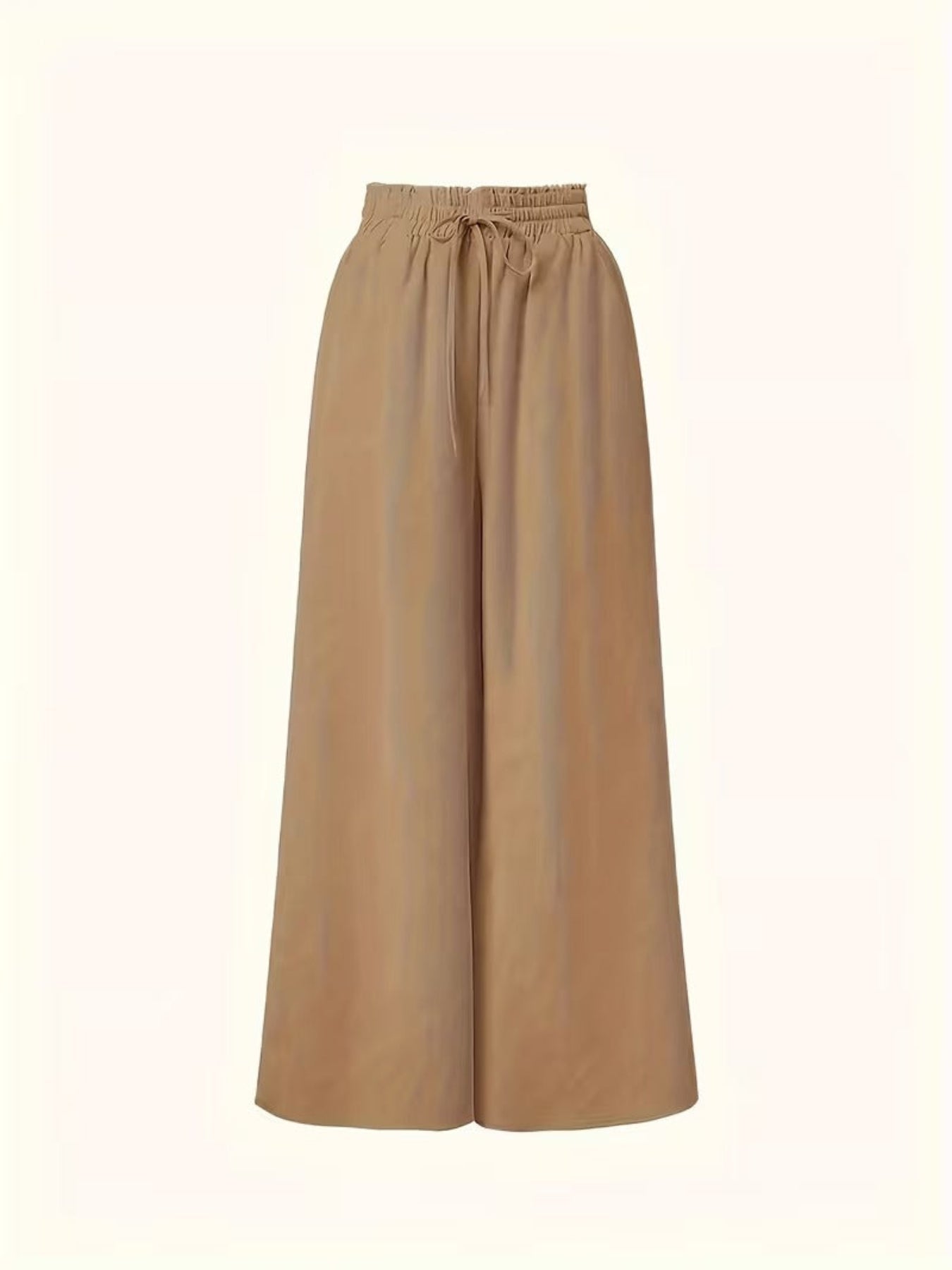 Pantalon Palazzo Large Femme Style Élégant Taille Haute avec Ceinture, Mode Décontractée et Sophistiquée