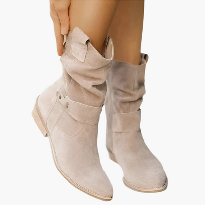 Women's Casual Style Low Shaft Boots with Zipper Closure - Ideal for Everyday and Office Use
