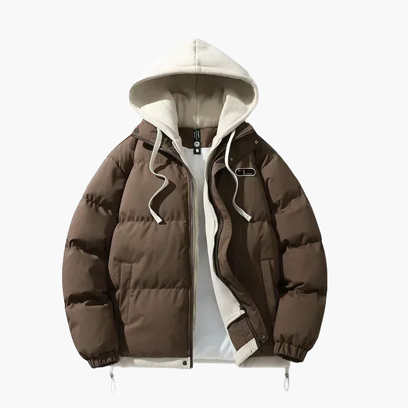 Casual hooded puffer jacket for men – Urban style and everyday comfort