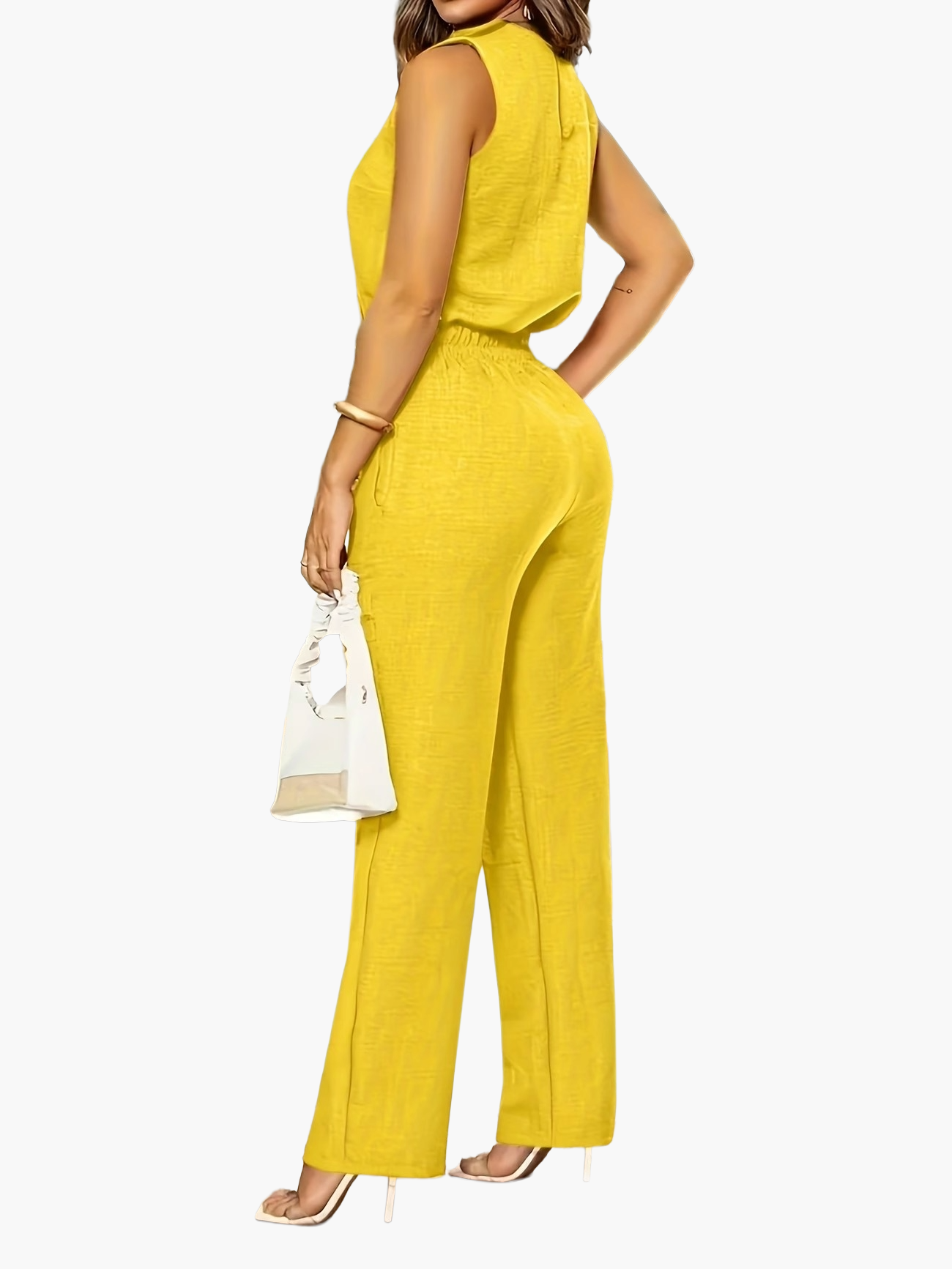 Combinaison Pantalon Élégante Femme Style Chic pour Bureau et Sorties