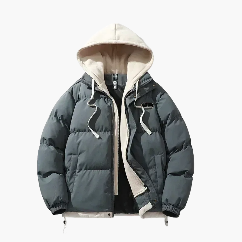Casual hooded puffer jacket for men – Urban style and everyday comfort