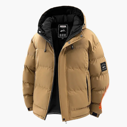 Waterdichte en winddichte casual winterjas voor heren – Stedelijke stijl met afneembare capuchon