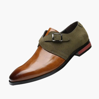 Herresko med dobbelt spænde i urban chic stil