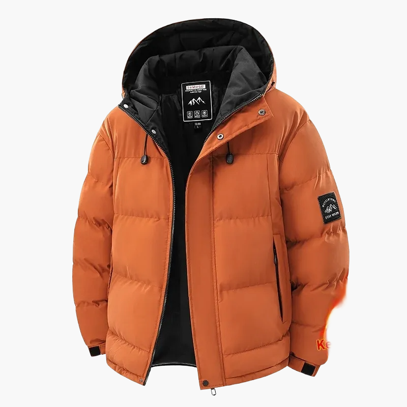 Waterdichte en winddichte casual winterjas voor heren – Stedelijke stijl met afneembare capuchon