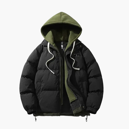Casual hooded puffer jacket for men – Urban style and everyday comfort