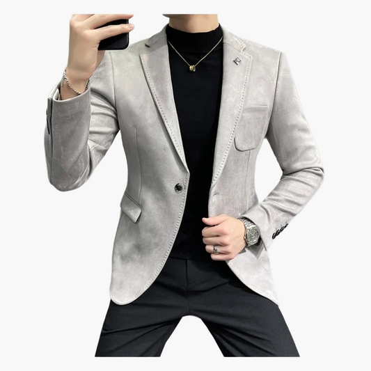 Chaqueta de traje para hombre elegante estilo moderno para negocios y ocasiones formales