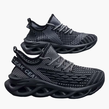 Herresportssko urban stil med futuristisk sål og bred komfort