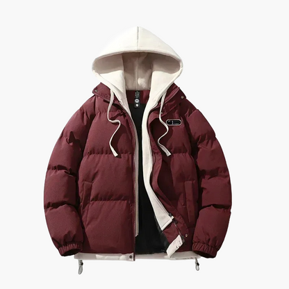 Casual hooded puffer jacket for men – Urban style and everyday comfort