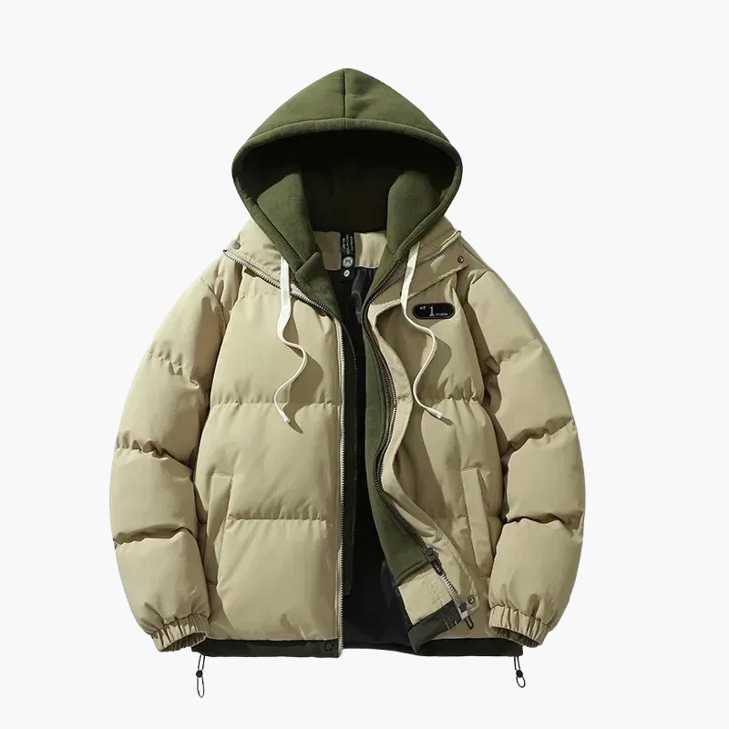 Casual hooded puffer jacket for men – Urban style and everyday comfort