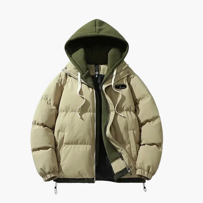 Casual hooded puffer jacket for men – Urban style and everyday comfort