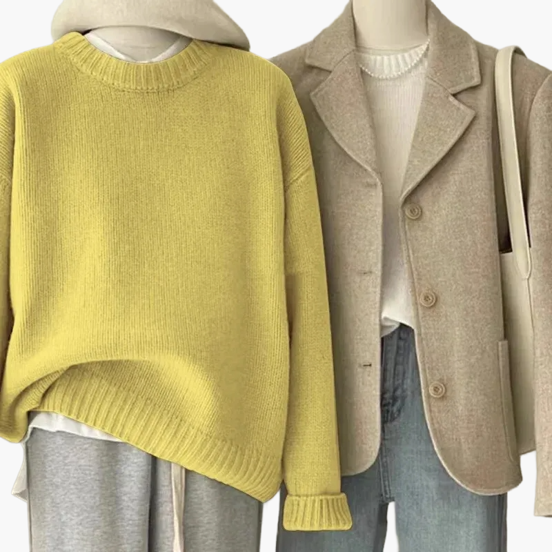 Lös tröja för kvinnor i koreansk stil – avslappnad och elegant vardagslook