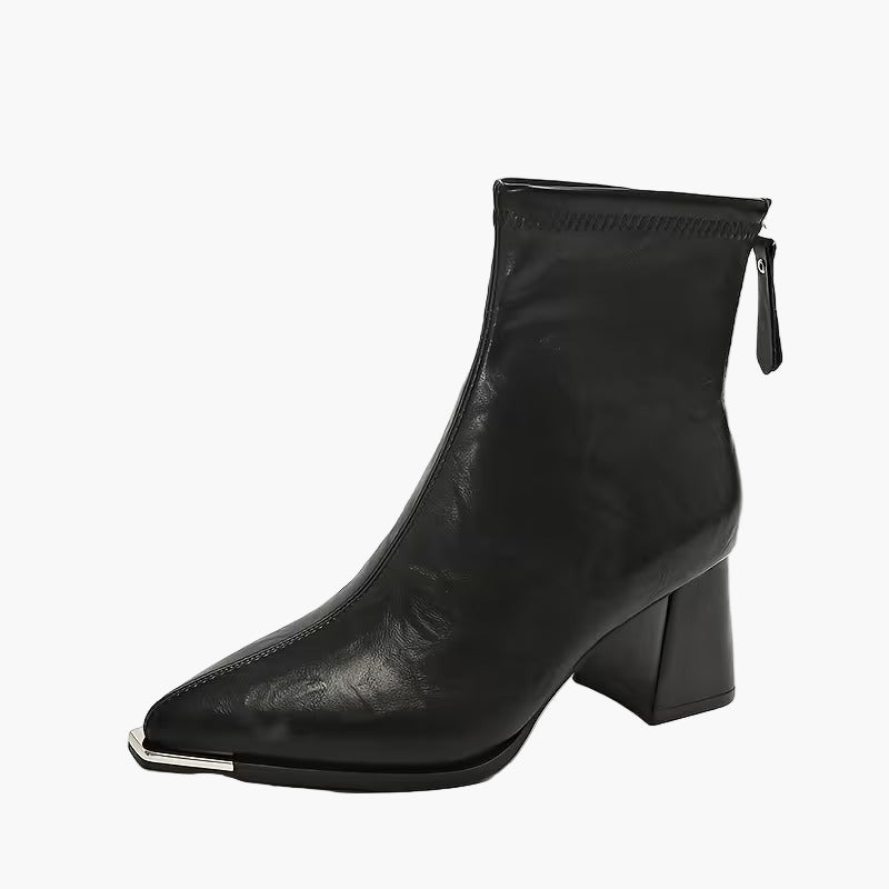 Elegante støvler med firkantet hæl til kvinder til efterår og vinter – Chic urban mode