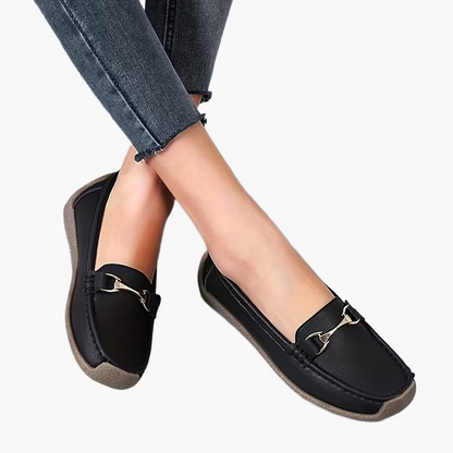 Mocassins décontractés pour femme avec boucle élégante – Style quotidien confortable