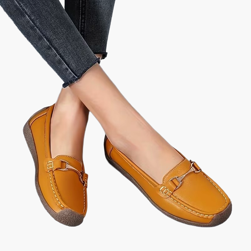 Mocassins décontractés pour femme avec boucle élégante – Style quotidien confortable