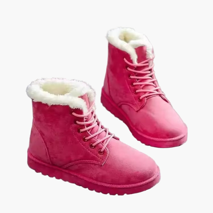 Bottes d'hiver montantes pour femme style décontracté chaud
