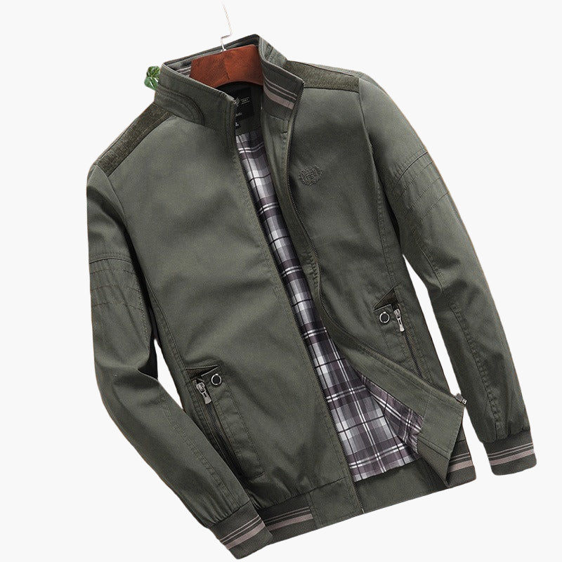 Men's bomber jacket versatile urban style spring-summer