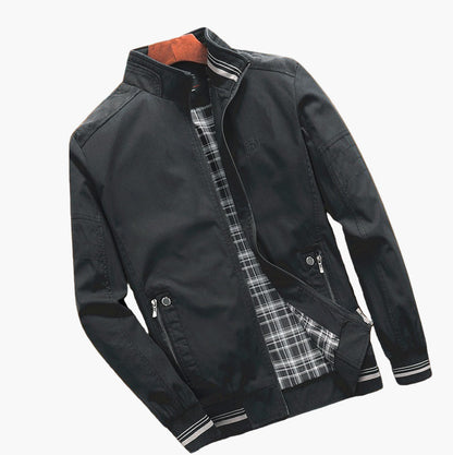 Men's bomber jacket versatile urban style spring-summer