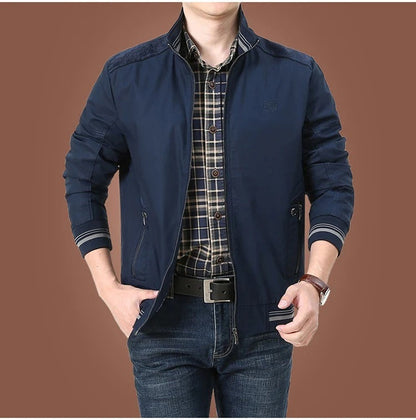 Men's bomber jacket versatile urban style spring-summer