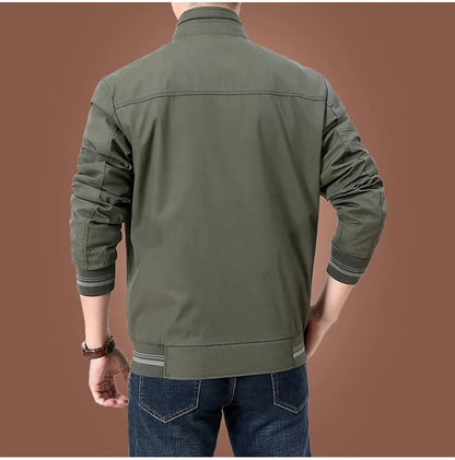 Men's bomber jacket versatile urban style spring-summer